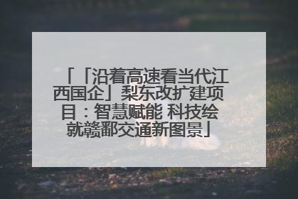 「沿着高速看当代江西国企」梨东改扩建项目：智慧赋能 科技绘就赣鄱交通新图景