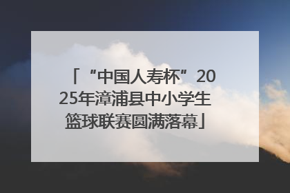 “中国人寿杯”2025年漳浦县中小学生篮球联赛圆满落幕