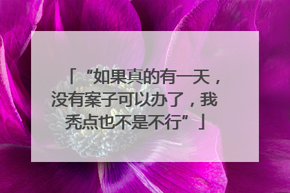“如果真的有一天，没有案子可以办了，我秃点也不是不行”