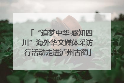 “追梦中华·感知四川”海外华文媒体采访行活动走进泸州古蔺