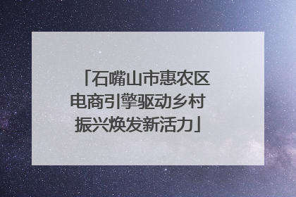 石嘴山市惠农区电商引擎驱动乡村振兴焕发新活力