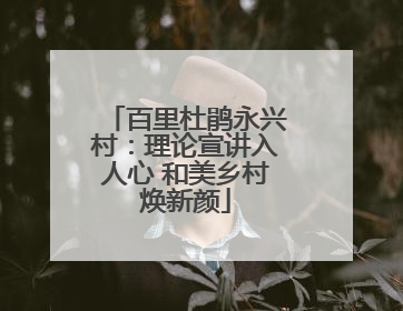 百里杜鹃永兴村：理论宣讲入人心 和美乡村焕新颜