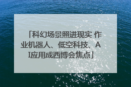 科幻场景照进现实 作业机器人、低空科技、AI应用成西博会焦点