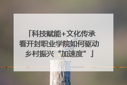 科技赋能+文化传承 看开封职业学院如何驱动乡村振兴“加速度”
