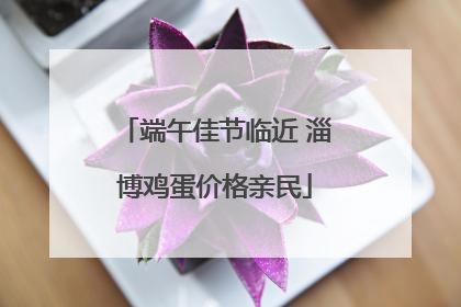 端午佳节临近 淄博鸡蛋价格亲民