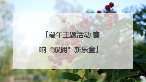 端午主题活动 奏响“双拥”新乐章