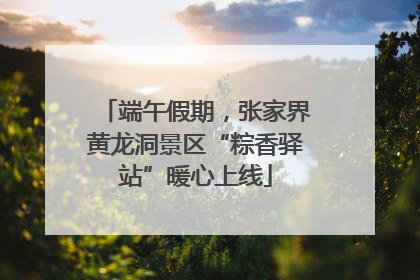 端午假期，张家界黄龙洞景区“粽香驿站”暖心上线