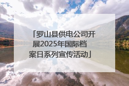 罗山县供电公司开展2025年国际档案日系列宣传活动
