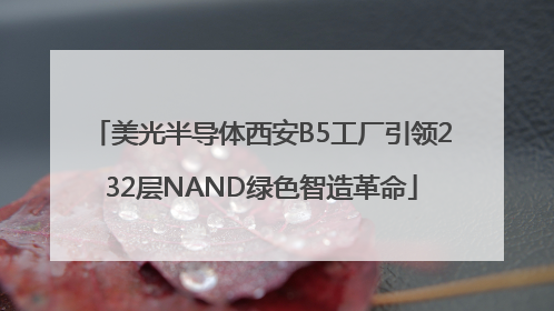 美光半导体西安B5工厂引领232层NAND绿色智造革命