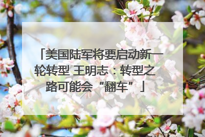 美国陆军将要启动新一轮转型 王明志：转型之路可能会“翻车”