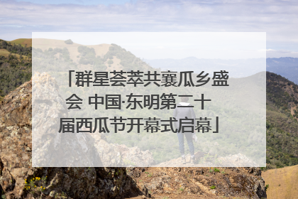 群星荟萃共襄瓜乡盛会 中国·东明第二十届西瓜节开幕式启幕