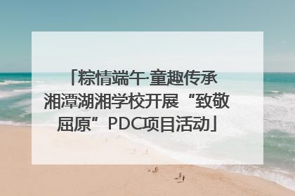 粽情端午·童趣传承 湘潭湖湘学校开展“致敬屈原”PDC项目活动