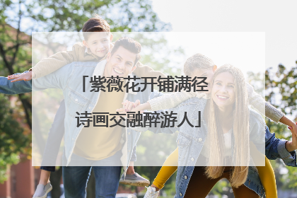 紫薇花开铺满径 诗画交融醉游人