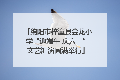 绵阳市梓潼县金龙小学“迎端午 庆六一”文艺汇演圆满举行
