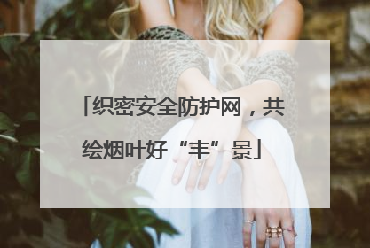 织密安全防护网，共绘烟叶好“丰”景