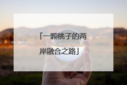 一颗桃子的两岸融合之路
