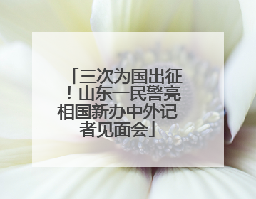 三次为国出征！山东一民警亮相国新办中外记者见面会