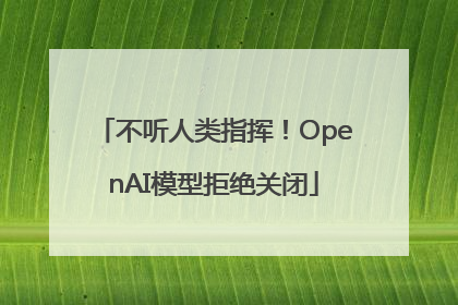 不听人类指挥！OpenAI模型拒绝关闭