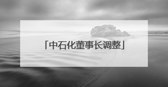 中石化董事长调整