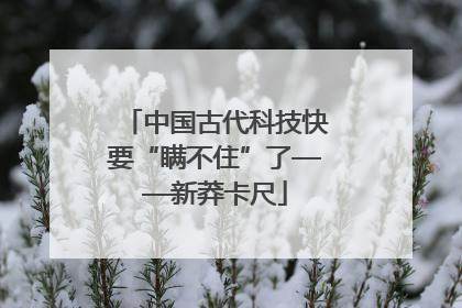 中国古代科技快要“瞒不住”了——新莽卡尺