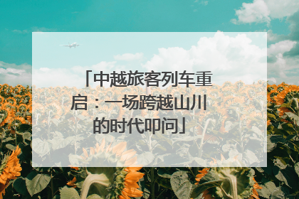 中越旅客列车重启：一场跨越山川的时代叩问