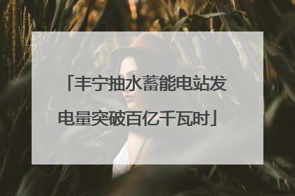 丰宁抽水蓄能电站发电量突破百亿千瓦时