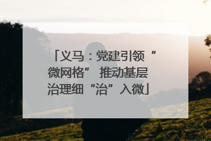 义马：党建引领“微网格” 推动基层治理细“治”入微