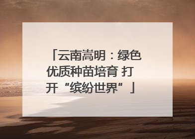 云南嵩明：绿色优质种苗培育 打开“缤纷世界”
