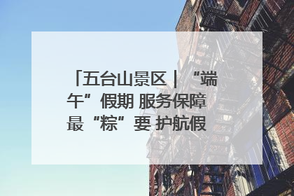 五台山景区｜“端午”假期 服务保障最“粽”要 护航假期“不打烊”