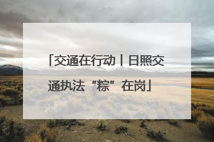 交通在行动丨日照交通执法“粽”在岗