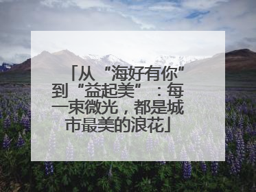 从“海好有你”到“益起美”：每一束微光，都是城市最美的浪花