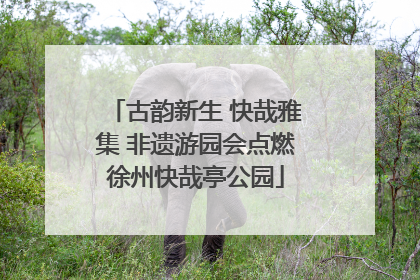 古韵新生 快哉雅集 非遗游园会点燃徐州快哉亭公园