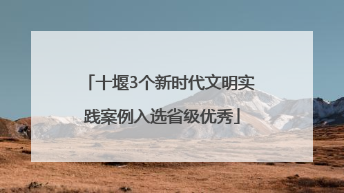 十堰3个新时代文明实践案例入选省级优秀