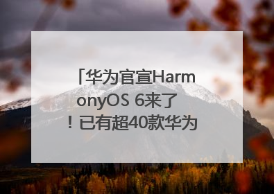 华为官宣HarmonyOS 6来了！已有超40款华为终端搭载鸿蒙5，开发者突破800万