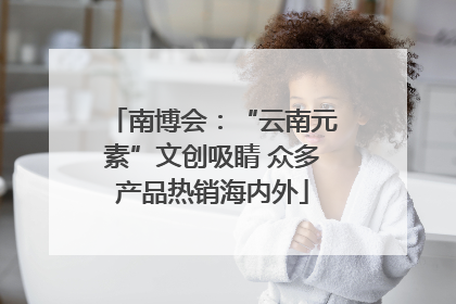 南博会：“云南元素”文创吸睛 众多产品热销海内外