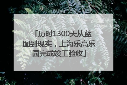 历时1300天从蓝图到现实，上海乐高乐园完成竣工验收