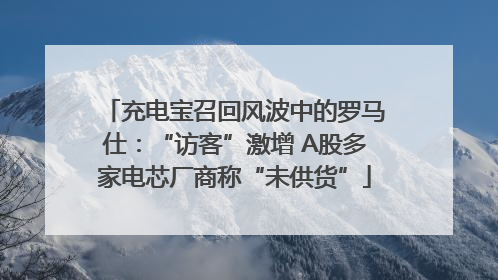 充电宝召回风波中的罗马仕：“访客”激增 A股多家电芯厂商称“未供货”