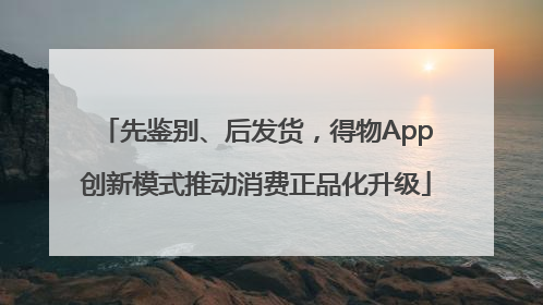 先鉴别、后发货，得物App创新模式推动消费正品化升级
