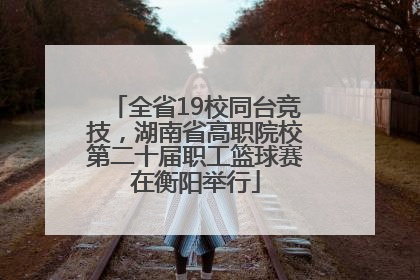 全省19校同台竞技，湖南省高职院校第二十届职工篮球赛在衡阳举行