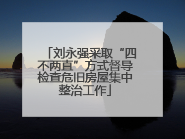 刘永强采取“四不两直”方式督导检查危旧房屋集中整治工作