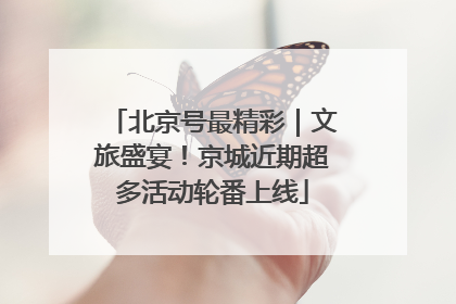 北京号最精彩｜文旅盛宴！京城近期超多活动轮番上线