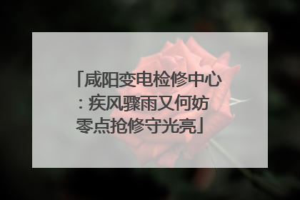 咸阳变电检修中心：疾风骤雨又何妨 零点抢修守光亮