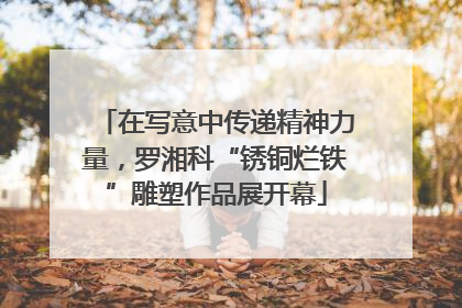 在写意中传递精神力量，罗湘科“锈铜烂铁”雕塑作品展开幕