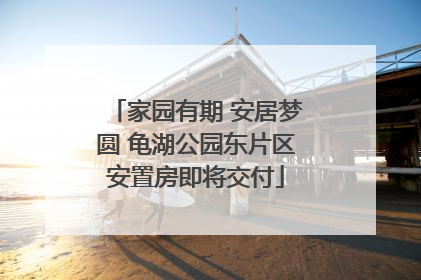 家园有期 安居梦圆 龟湖公园东片区安置房即将交付