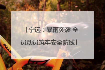宁远：暴雨突袭 全员动员筑牢安全防线