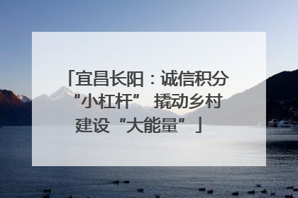 宜昌长阳：诚信积分“小杠杆” 撬动乡村建设“大能量”
