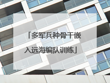 多军兵种骨干嵌入远海编队训练