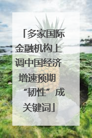 多家国际金融机构上调中国经济增速预期 “韧性”成关键词