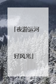 夜游运河好风光