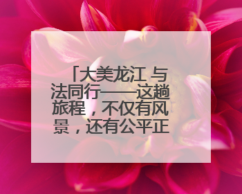 大美龙江 与法同行——这趟旅程，不仅有风景，还有公平正义的守护
